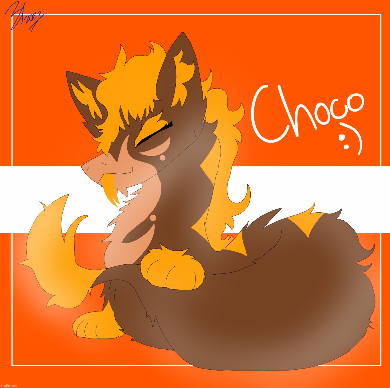 An OC I forgot to post here- Meet Choco :3 | image tagged in choco | made w/ Imgflip meme maker