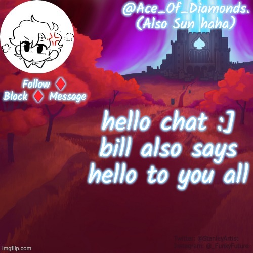 tell bill i said to suck my dick | hello chat :]
bill also says hello to you all | image tagged in diamond's pico temp by diamond | made w/ Imgflip meme maker