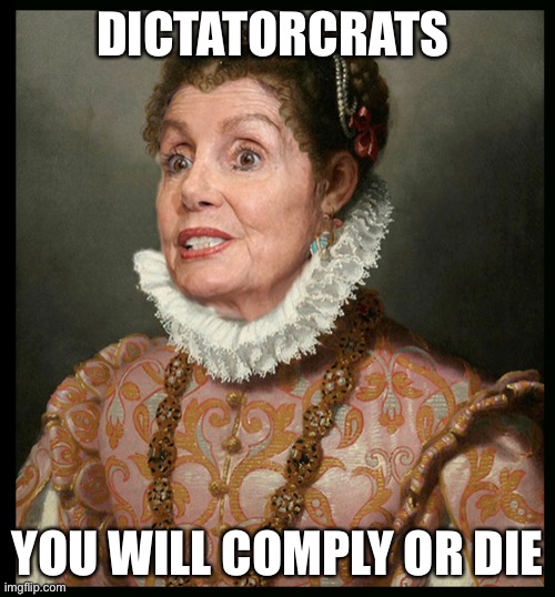 Dictatortocrats |  DICTATORCRATS; YOU WILL COMPLY OR DIE | image tagged in nancy rules america,upvote,fun,meme | made w/ Imgflip meme maker