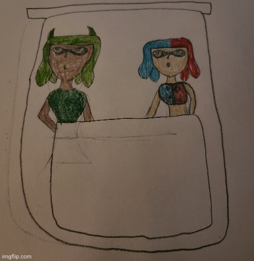 I drew Inkmatas and Switch hood sleeping together | made w/ Imgflip meme maker