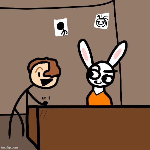 bunnigetsframedformurderandcallssaulgoodman.png | image tagged in bunni | made w/ Imgflip meme maker