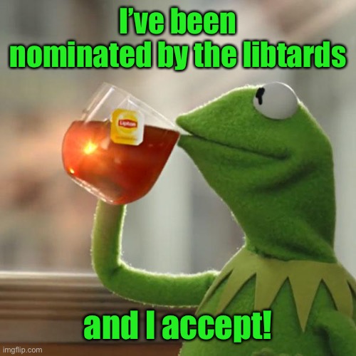 But That's None Of My Business Meme | I’ve been nominated by the libtards and I accept! | image tagged in memes,but that's none of my business,kermit the frog | made w/ Imgflip meme maker