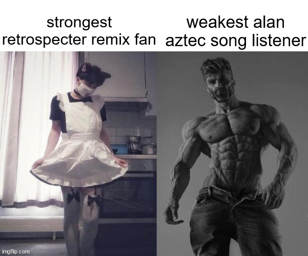 hardbass hits different | strongest retrospecter remix fan; weakest alan aztec song listener | image tagged in shitpost status | made w/ Imgflip meme maker