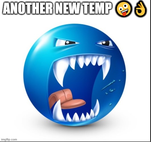 Blue guy Yell | ANOTHER NEW TEMP 🤪👌 | image tagged in blue guy yell | made w/ Imgflip meme maker