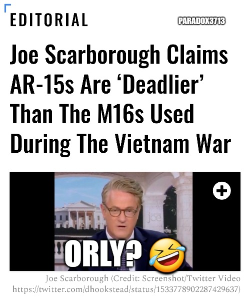 How you say, "I was never in the Military." | PARADOX3713; ORLY? 🤣 | image tagged in memes,politics,gun control,mainstream media,fact check,fake news | made w/ Imgflip meme maker