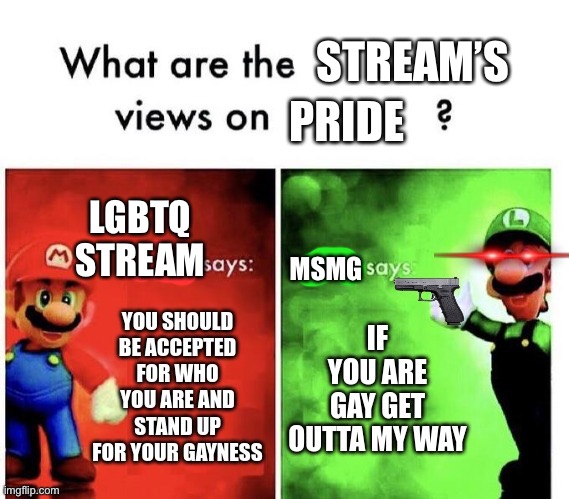 STREAM’S; LGBTQ STREAM; MSMG | made w/ Imgflip meme maker