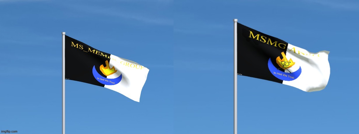 The National Flag and the Military Flag | made w/ Imgflip meme maker