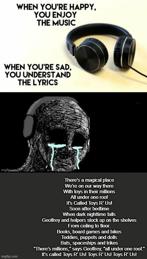 When your sad you understand the lyrics - Imgflip