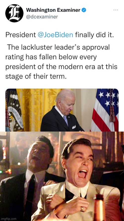 image tagged in biden polls,memes,good fellas hilarious | made w/ Imgflip meme maker