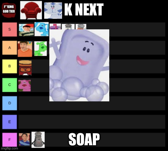 dont drop it ;) | K NEXT; SOAP | made w/ Imgflip meme maker