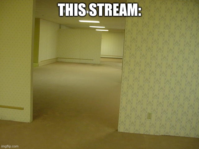 So this is where my dad went… | THIS STREAM: | image tagged in the backrooms | made w/ Imgflip meme maker