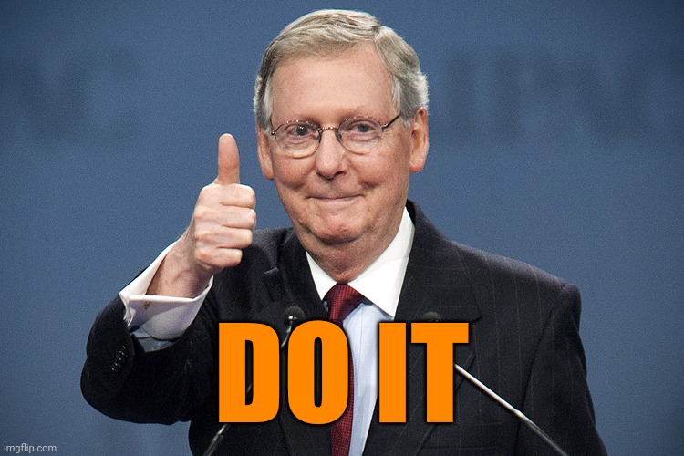 Mitch McConnell | DO IT | image tagged in mitch mcconnell | made w/ Imgflip meme maker