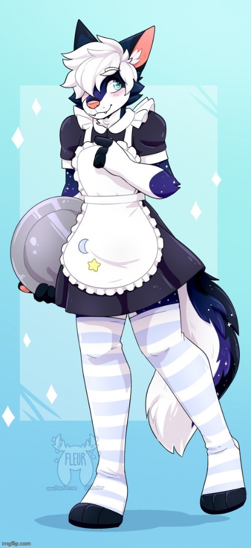 "I found a maid costume and I thought I'd try it" (By Fleurfurr) | made w/ Imgflip meme maker
