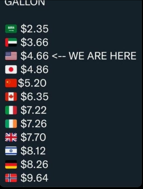 Worldwide gas prices Blank Meme Template