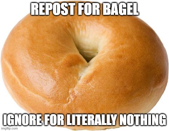 B a g e l | image tagged in lol,bagel,idfk | made w/ Imgflip meme maker