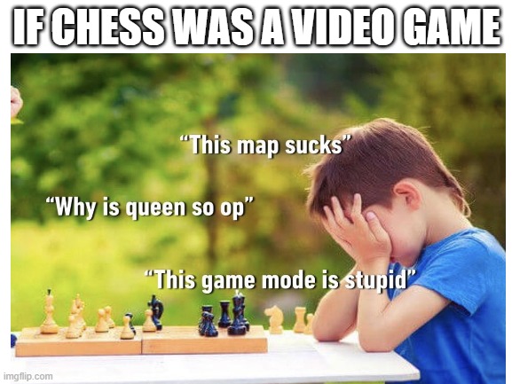 fun | IF CHESS WAS A VIDEO GAME | image tagged in lolz | made w/ Imgflip meme maker