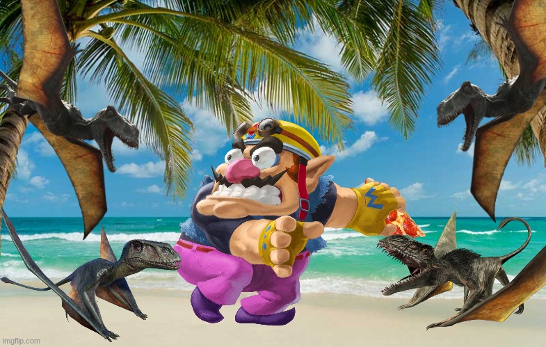 Wario dies by a flock of Dimorphodons while eating Pizza.mp3 | image tagged in wario dies,wario,jurassic park,jurassic world,dinosaur,pizza | made w/ Imgflip meme maker