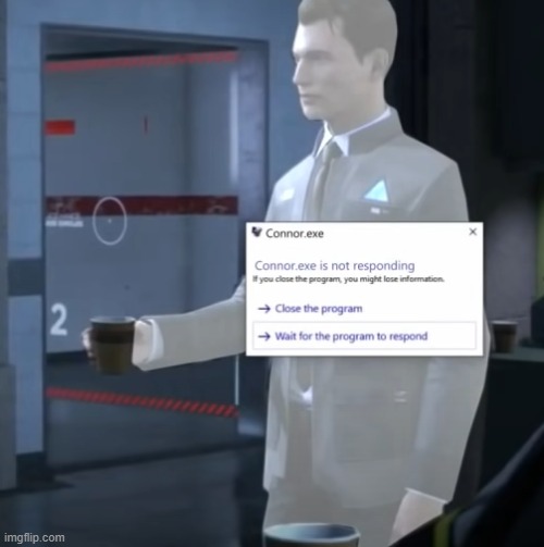 High Quality Connor.exe Blank Meme Template