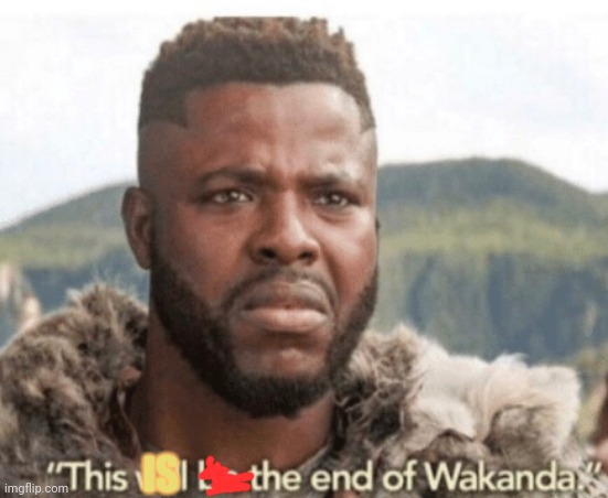 This will be the end of wakanda | IS | image tagged in this will be the end of wakanda | made w/ Imgflip meme maker