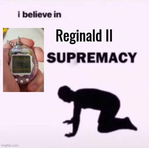 I believe in supremacy | Reginald II | image tagged in i believe in supremacy | made w/ Imgflip meme maker