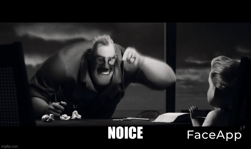 Cursed Mr incredible | NOICE | image tagged in cursed mr incredible | made w/ Imgflip meme maker