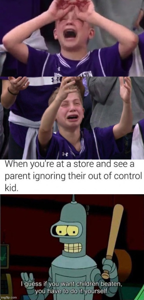 image tagged in northwestern crying kid | made w/ Imgflip meme maker