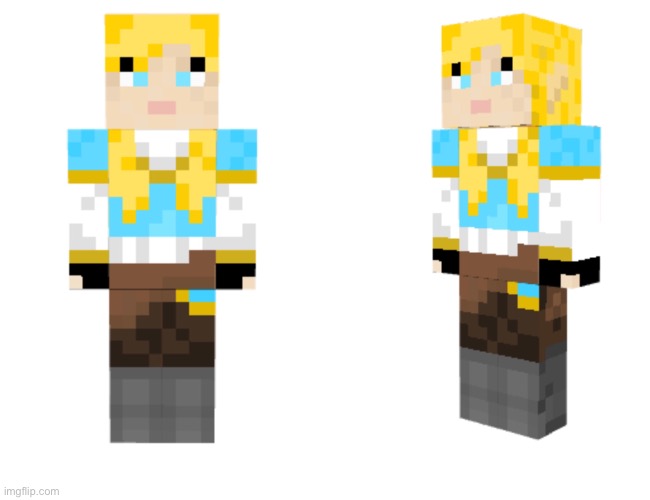 I made Zelda! Rate from 1/10 | image tagged in the legend of zelda breath of the wild,minecraft,im proud,lol,why are you reading this | made w/ Imgflip meme maker
