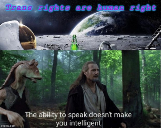 image tagged in star wars prequel qui-gon ability to speak | made w/ Imgflip meme maker
