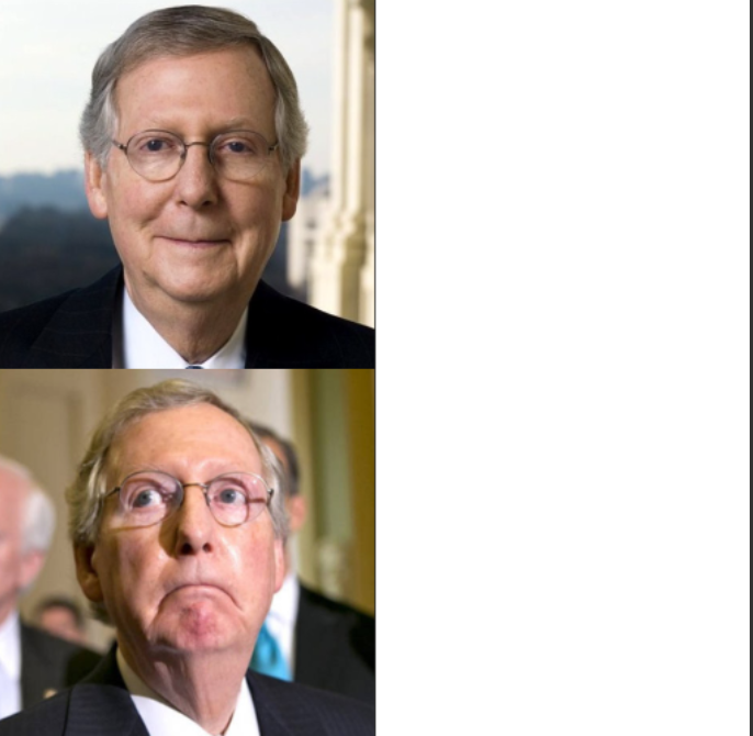 Mitch McConnell, Yes And No Blank Meme Template