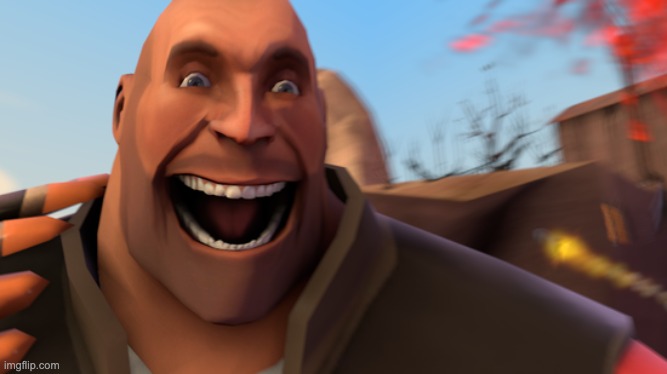 tf2 heavy crazy smile | image tagged in tf2 heavy crazy smile | made w/ Imgflip meme maker