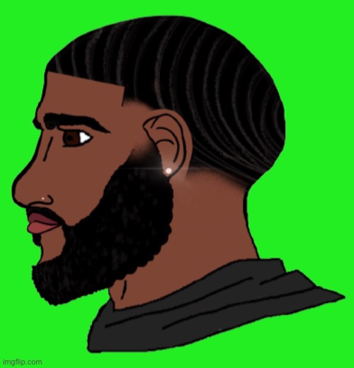 Based African American Chad transparent | image tagged in based african american chad | made w/ Imgflip meme maker