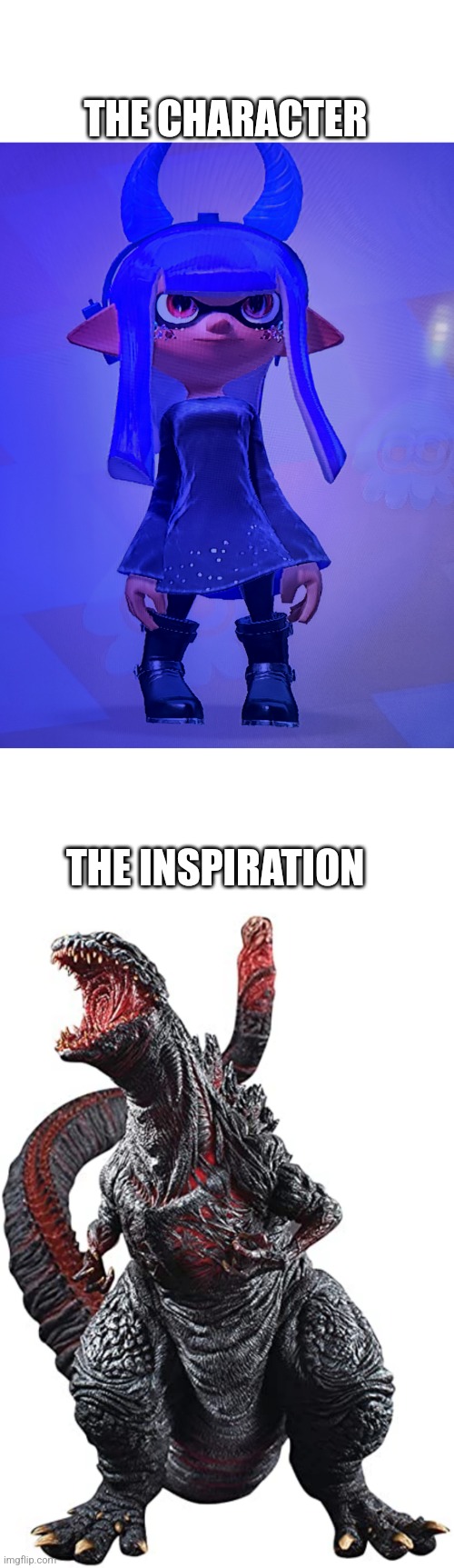 THE CHARACTER; THE INSPIRATION | made w/ Imgflip meme maker