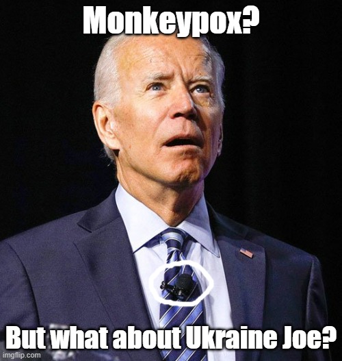 Monkeypox was irrelevant, but so is Ukraine now. Infact, nothing much in the country... | Monkeypox? But what about Ukraine Joe? | image tagged in joe biden,situations | made w/ Imgflip meme maker