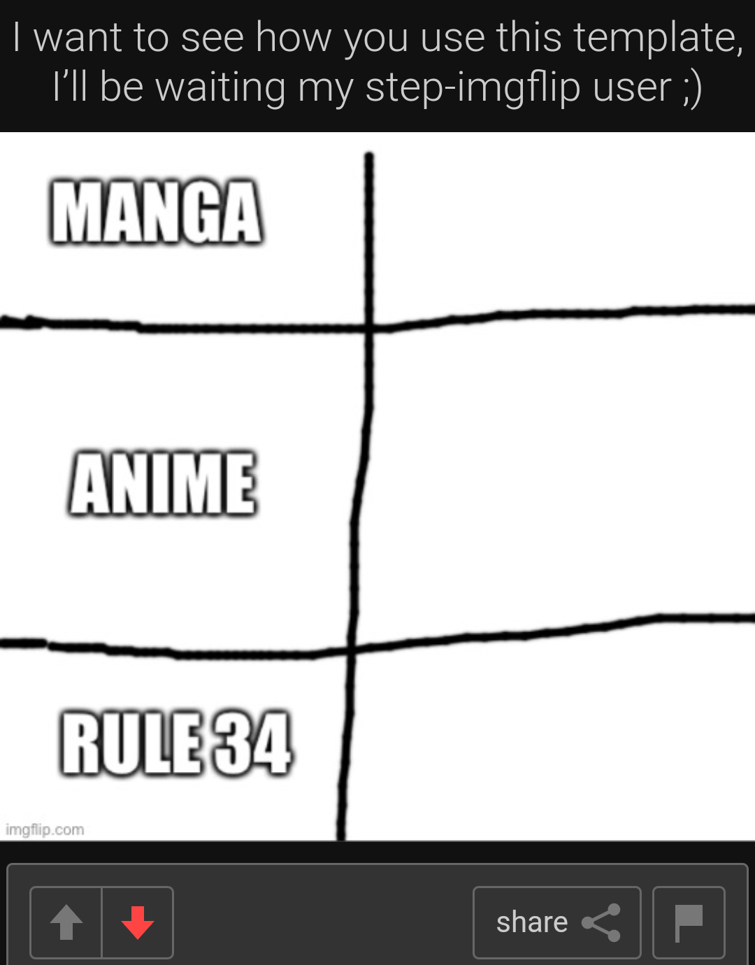 Manga anime rule ** Blank Meme Template