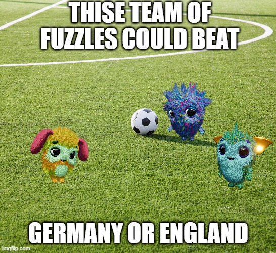 THISE TEAM OF FUZZLES COULD BEAT; GERMANY OR ENGLAND | made w/ Imgflip meme maker