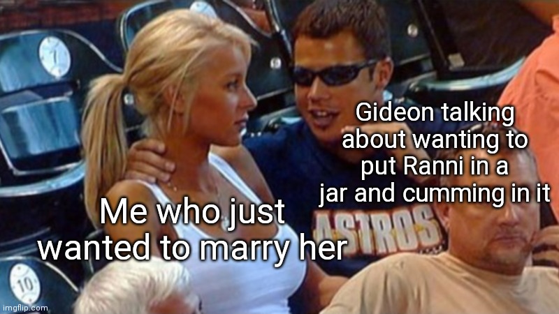 Deadass Gideon says this in Elden Ring | Gideon talking about wanting to put Ranni in a jar and cumming in it; Me who just wanted to marry her | image tagged in bro explaining | made w/ Imgflip meme maker