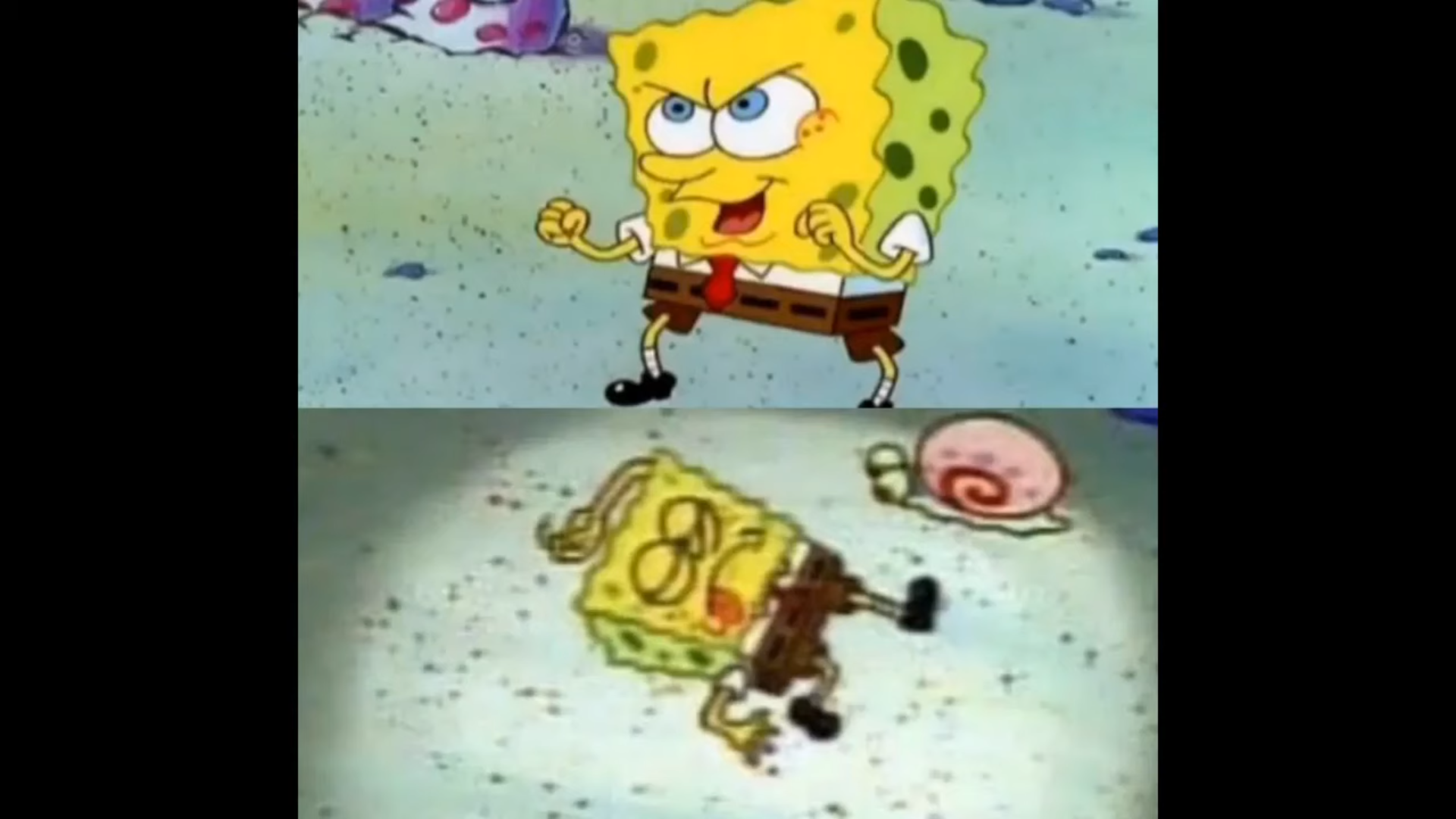 Spongebob Fighting Meme Blank Template Imgflip