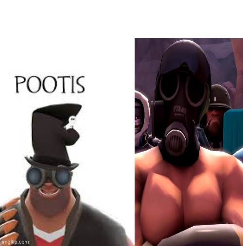 High Quality average fan vs average enjoyer tf2 Blank Meme Template