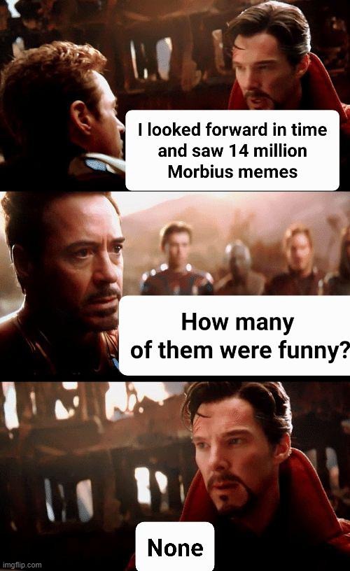 Morbius Memes Are Trending...Elsewhere? | image tagged in morbius | made w/ Imgflip meme maker