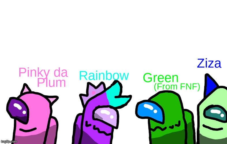 Rainbow and her gang(with shading) | image tagged in art | made w/ Imgflip meme maker