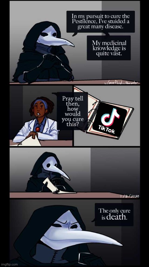 See even he knows | image tagged in scp-49 the only cure is death | made w/ Imgflip meme maker