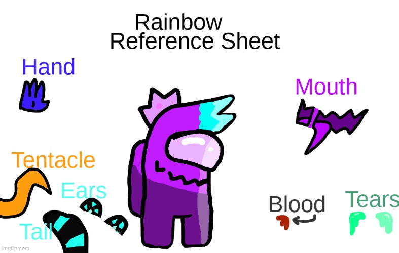 Official Reference sheet | image tagged in art | made w/ Imgflip meme maker