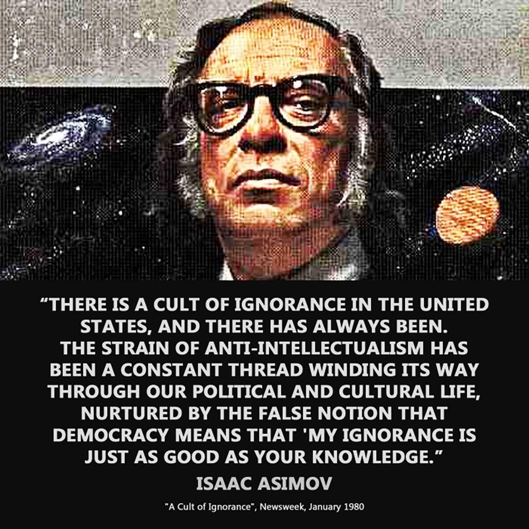 Isaac Asimov quote Blank Meme Template