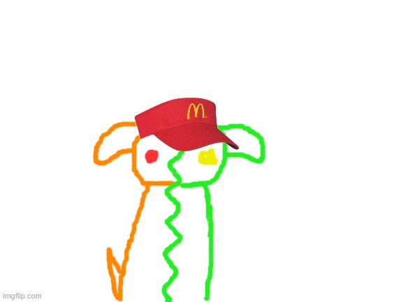 zambeh mcdonalds | image tagged in blank white template | made w/ Imgflip meme maker