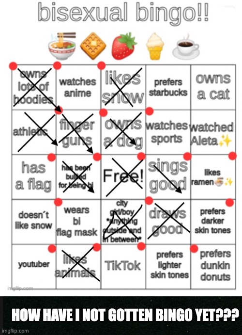 HOW HAVE I NOT GOTTEN BINGO YET??? | made w/ Imgflip meme maker