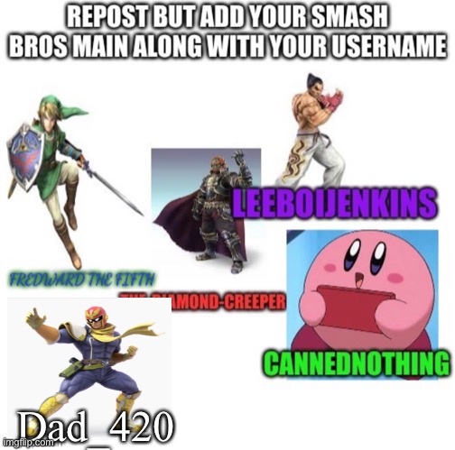 Captain falcon | Dad_420 | made w/ Imgflip meme maker