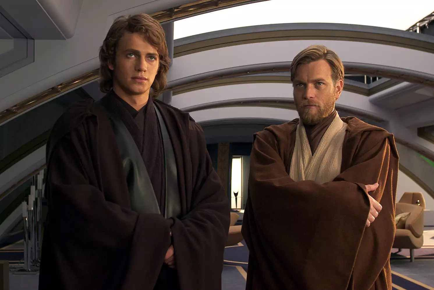 High Quality Anakin and Obi Wan Blank Meme Template