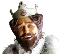 High Quality Burger King mascot Blank Meme Template