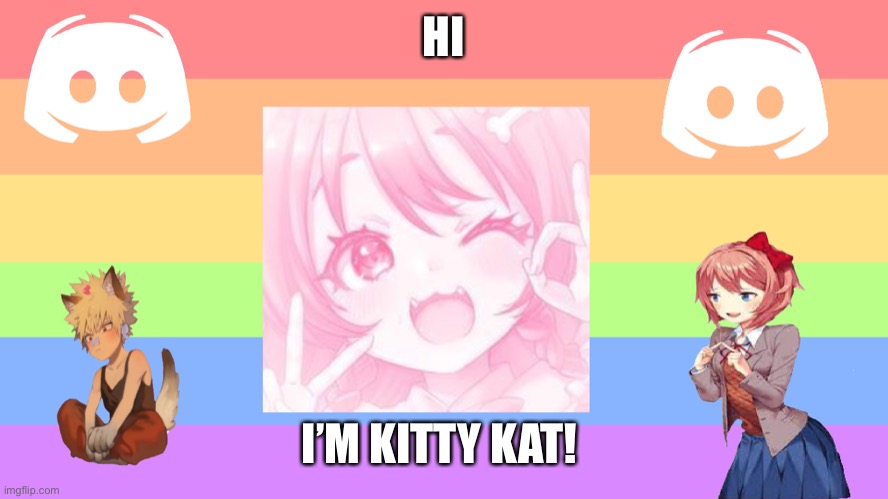 Kitty kat joins imageflip | HI; I’M KITTY KAT! | image tagged in kitty kat | made w/ Imgflip meme maker