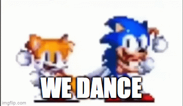 sonic the hedgehog dancing gif